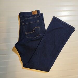 Signature Levi Strauss Womens Mid Rise Bootcut Jeans Dark Wash 14M Y2K Western